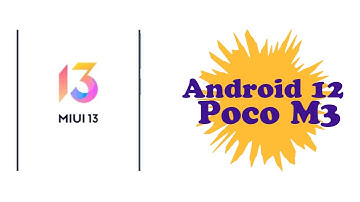 MIUI 13 Android 12 Port - Poco M3 (Citrus Only)
