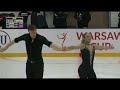 Lydia smart  harry mattick gbr pairs short program warsaw cup challenger 2023