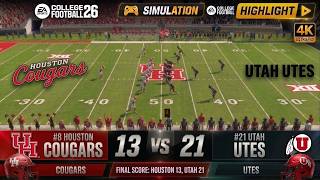 Madden NFL 26 Gameplay New Houston Cougars vs Utah Utes 13-21 | HIGHLIGHT | EPIC SHOWDOWN