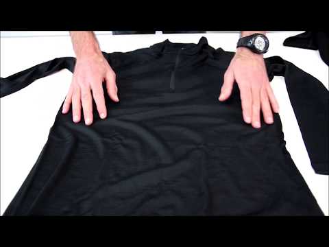 T-shirt homme Merino 200 Oasis LS 1/2 Zip vidéo