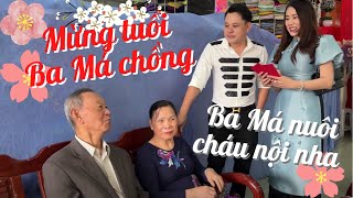 Mừng tuổi Ba Má Chồng ngày tết, xuất hiện 9 chị chồng bận áo dài siêu đẹp, út Trâm rộn ràng nhất nhà