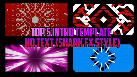 TOP 5 INTRO TEMPLATE NO TEXT (SHARK FX STYLE) BY AMANZZ