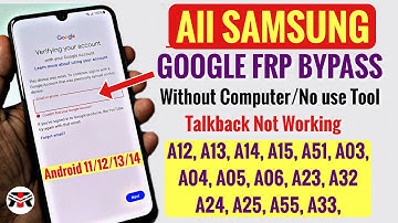 New Method Samsung A02,A03,A10,A12,A20,A30,A50 FRP Bypass Android 11 | Google Account Unlock | No PC