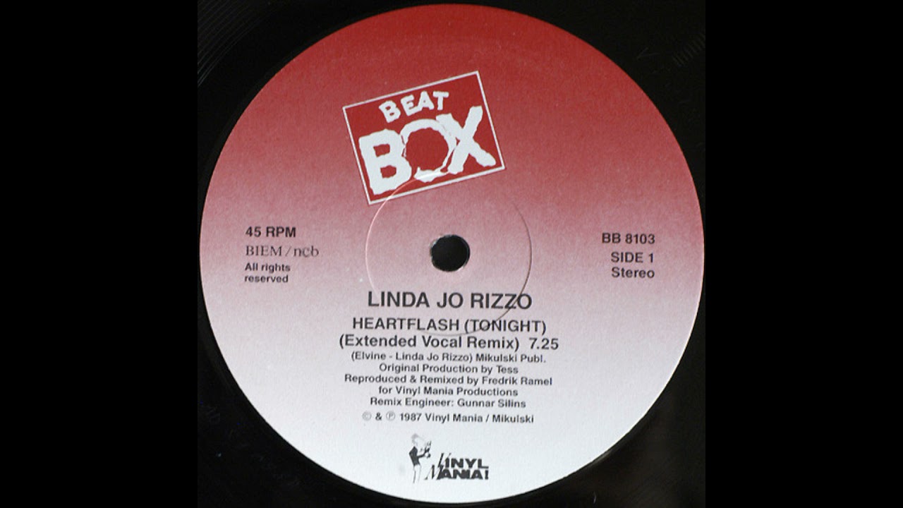 Linda Jo Rizzo - Heartflash (Tonight) (Extended Vocal Remix