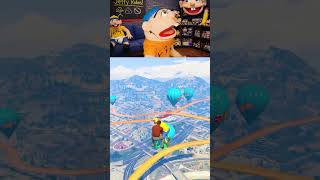 Jeffy &amp; Marvin Jump HOVERBOARDS in GTA 5!