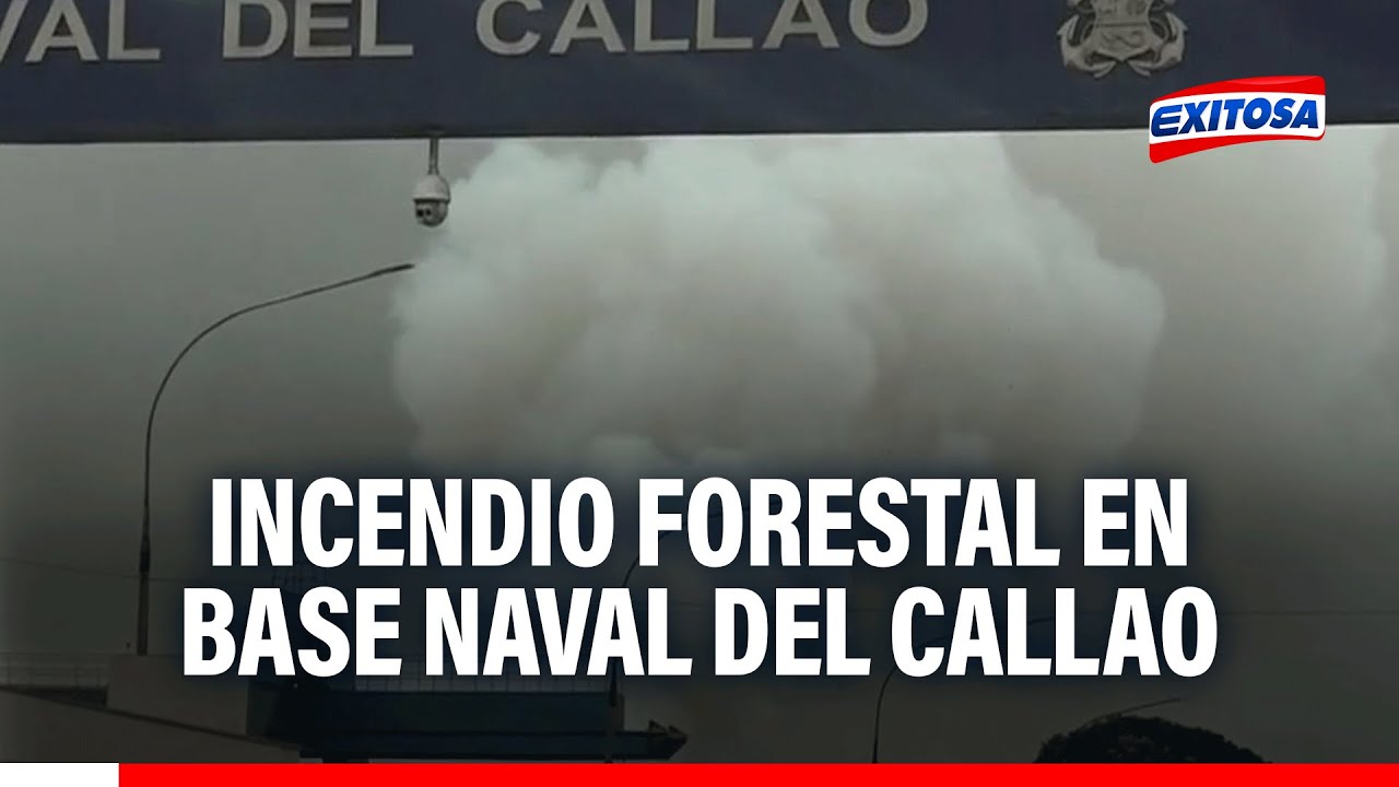 🔴🔵Fuerte incendio forestal en base naval del Callao - YouTube