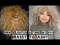 How To Bleach Curly Hair At Home PART 1 Wella toners | Curly.glorii