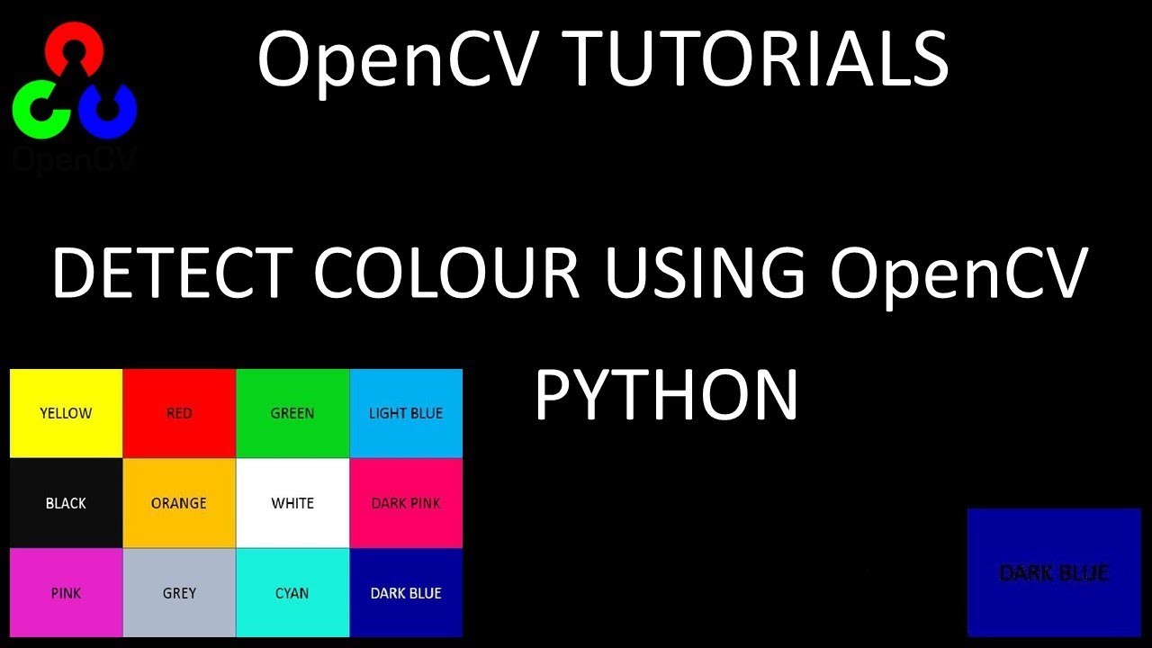 Detecting Colour In An Image Using Opencv And Python Youtube