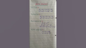 Basic Algebra -Addition,Subtraction,Multiplication #shorts #education #maths #trending