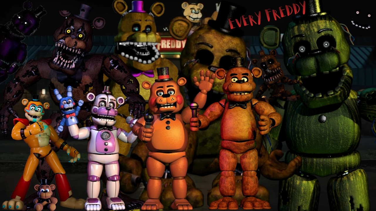 All Major Freddy Fazbear Variants Explained! | FNAF Breakdown - YouTube