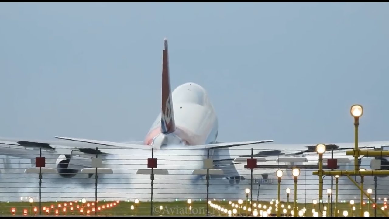 Cargolux 747 Extreme Hard Landing