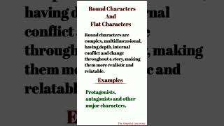 Round Characters Vs Flat Characters #character #drama #literarycharacters
