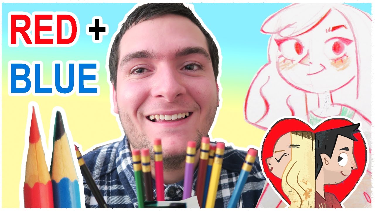 Why do Artists in RED + BLUE pencil? | Col erase - YouTube