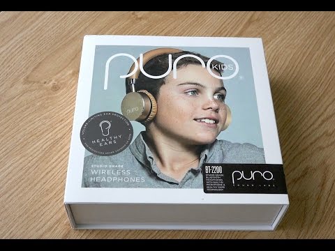 Puro Sound Labs BT2200 Kids Wireless Headphones Unboxing