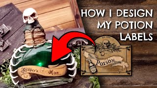 How I Design Potion Labels | Monacle Monst3r