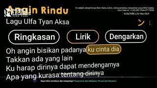 Loading screen ml angin rindu lirik lagu🎵🎶🎼