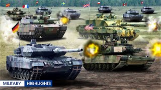 Abrams, Leopard, Leclerc, and Challenger [All of The NATO's Best Tanks in Action]
