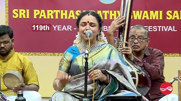 Thillana  || Live Concert - Sri Parthsarathyswami Sabha 2019 || Sudha Ragunathan
