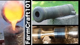 How NOT To Cast A Historic Bronze Cannon Barrel. FarmCraft101