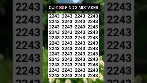 🇺🇸 Quick! 2 Mistakes Hidden in 14 Rows—Can You Spot Them?#quiz #QuizTime #fun #noblequiz #fblifestye