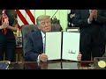President Trump signs executive order regarding childhood vaccines