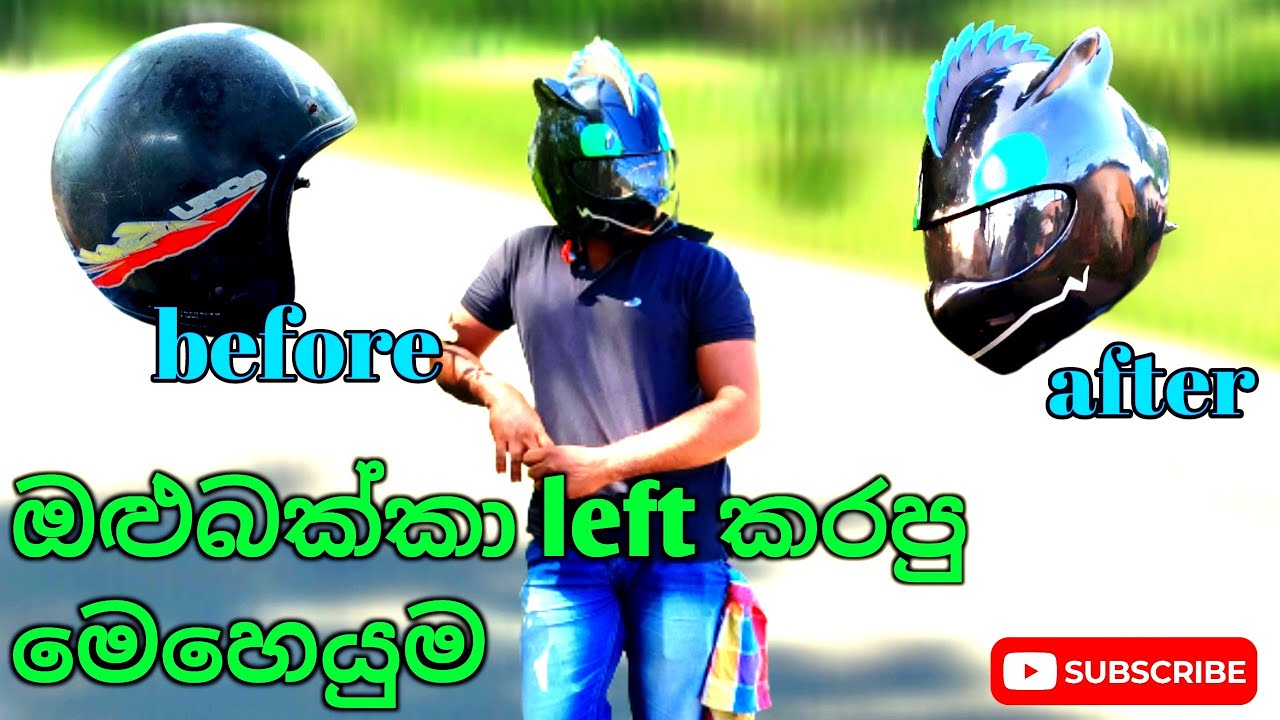 how to made Half helmet modification | hand made | open face helmet ...