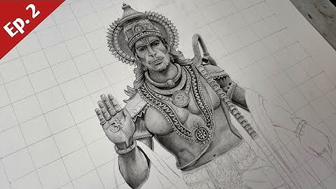 How To Draw Hanuman ji 😍 Step By Step Shading Tutorial 🔥 | its art adda #hanuman #drawing