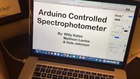 Arduino controlled spectrophotometer - BME 470 Design Project