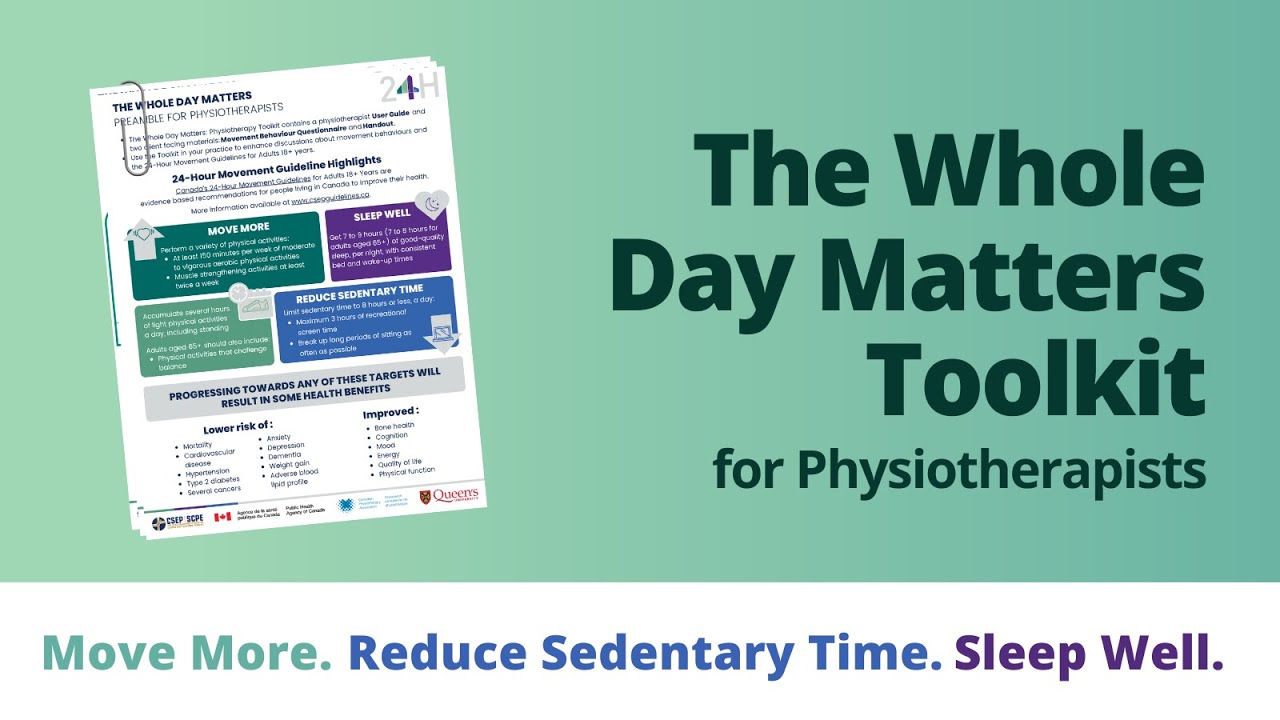 The whole day matters toolkit for physiotherapy youtube