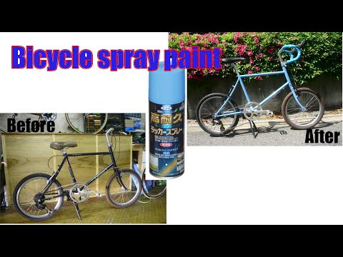 Minivelo lacquer spray paint - YouTube