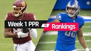 Week 1 Fantasy TE PPR Rankings
