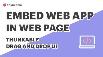 Embed your Thunkable Web App in a Web Page