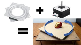 Rotary base and stepper motor NEMA, automatic lazy Susan