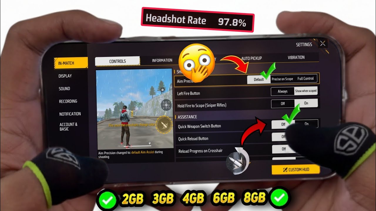 Hud Keycode World's Best 2 Finger 2 Finger & 3 Finger Custom HUD CODE โ๏ธ TOP 5 ...