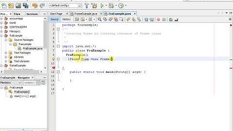 creating Frame by creating instance of Frame class in java