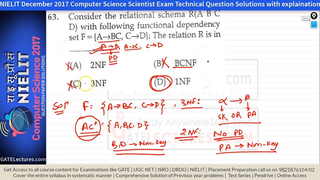 Dec 2017 NIELIT Technical paper solution with proper Explanation part 3