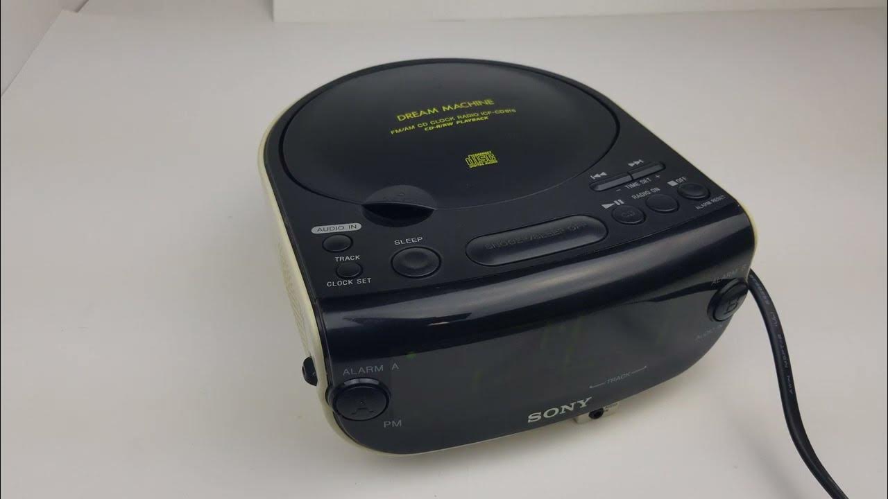 Sony Dream Machine ICFCD815 Dual Alarm Clock FM/AM Radio CD Player AUX