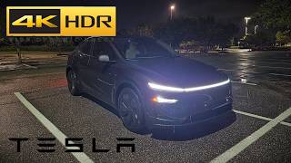 2026 Tesla Model Y Premium Long Range AWD - POV Rainy Night Drive 4K HDR (Binaural Audio)