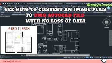 How to convert image to #dwg file on #autocad2021|| #image2cad