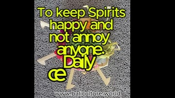 BALI HINDU RELIGION  - Canang Sari  - Bali Offering to keep Spirits Happy #baliculture