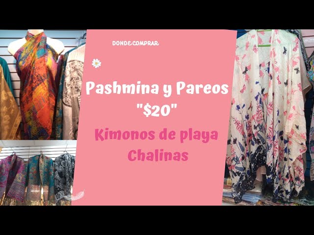 DONDE COMPRAR PASHMINAS, MASCADAS, PAREOS, DE CHALINAS CENTRO DE LA CDMX. - YouTube