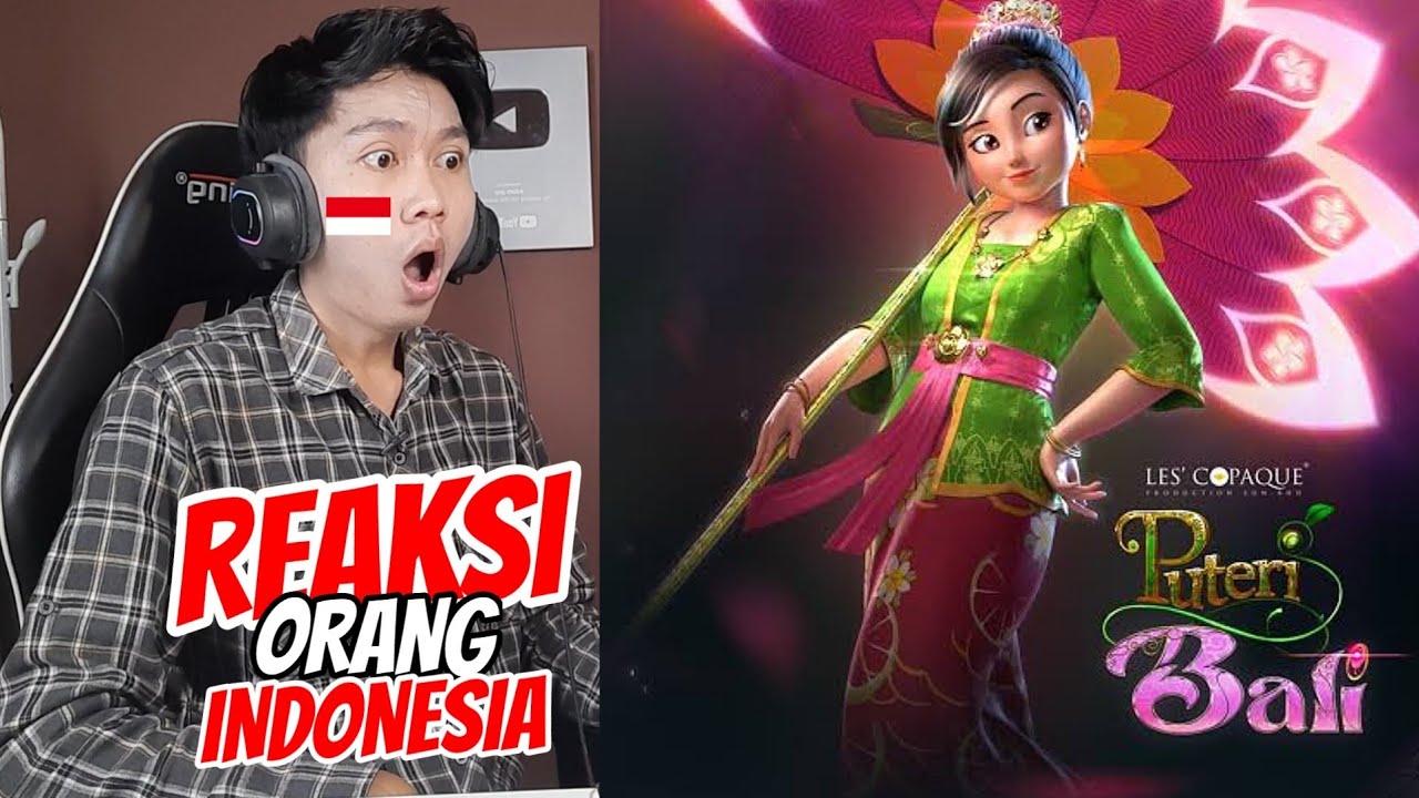 ANIMASI MALAYSIA TERBAIK 2025 ! PUTERI BALI OFFICIAL TRAILER INDONESIA REACTION  !