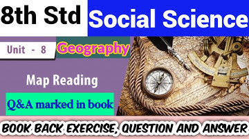 8th Std - Social | Geography - Map Reading | Book Back Exercise