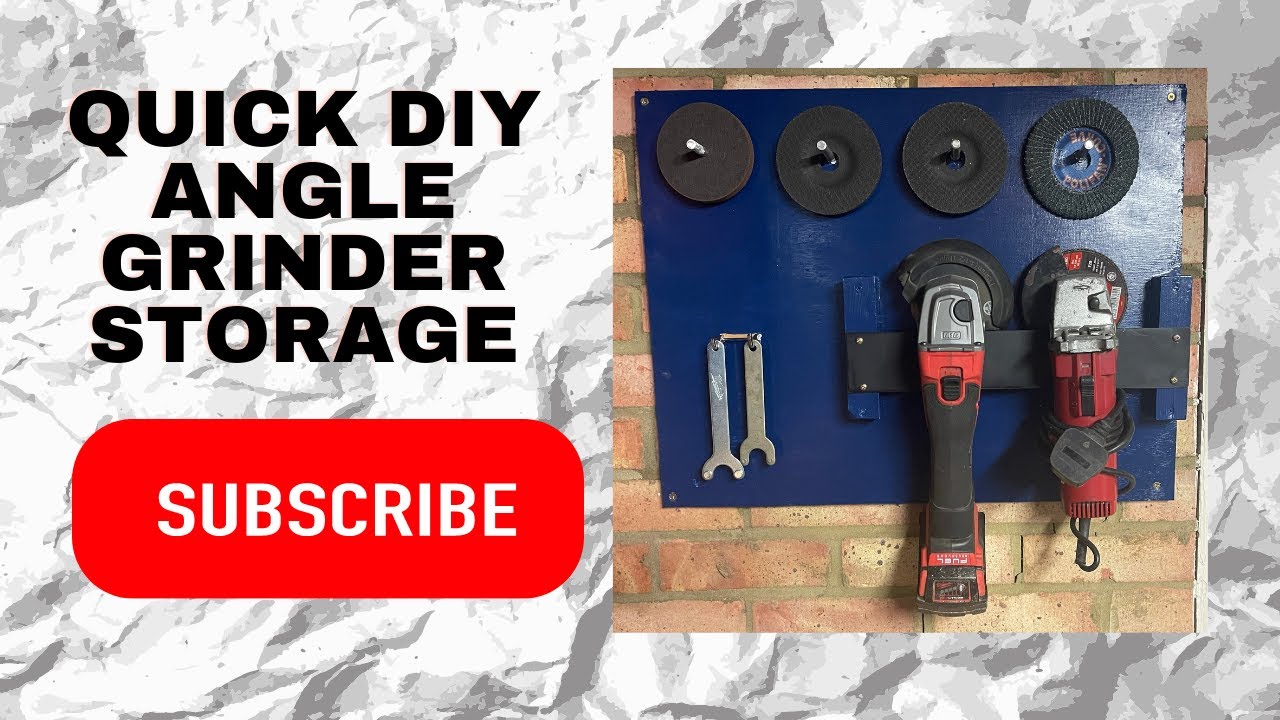 Angle grinder storage. Tiny workshop storage solutions. DIY storage ...
