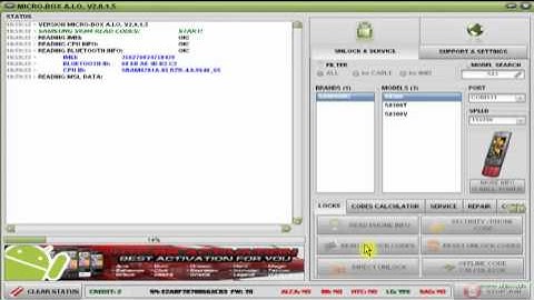 Samsung S8300 read unfreeze unlock code with Micro-box - www.micro-box.com