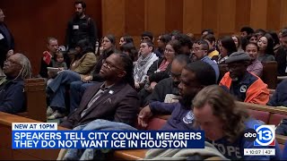 Houston City Council meeting erupts with calls to end ICE cooperation