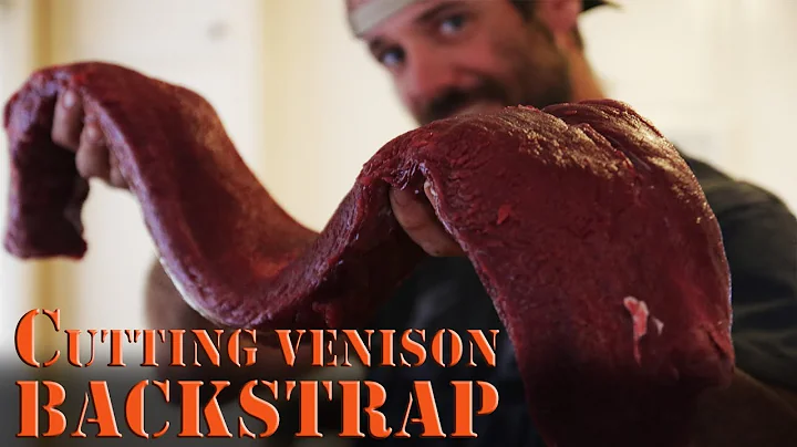 Cutting Deer, Elk, Game Meat - Remove Silver Skin, Sinew from Venison Backstrap