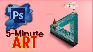 5-Minute Art Using Photoshop || The Impossible Sea Triangle || S1 E1