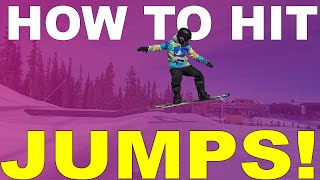How to Hit jumps on your snowboard! Beginner to Intermediate