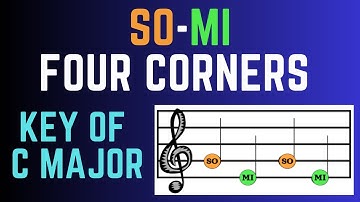 Solfege Four Corners - So, Mi (Colored Note Heads)